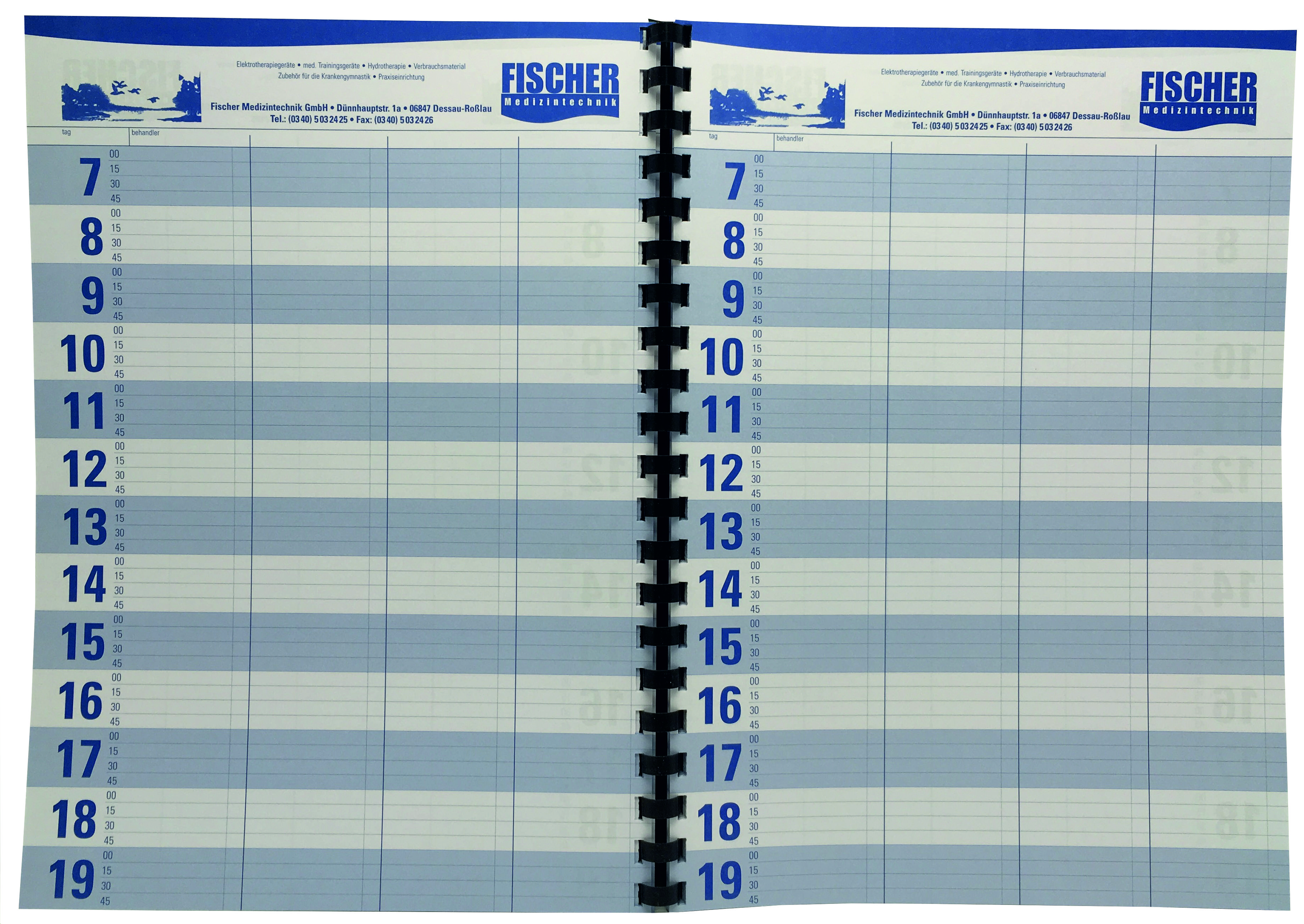 Terminplaner 15 min Takt