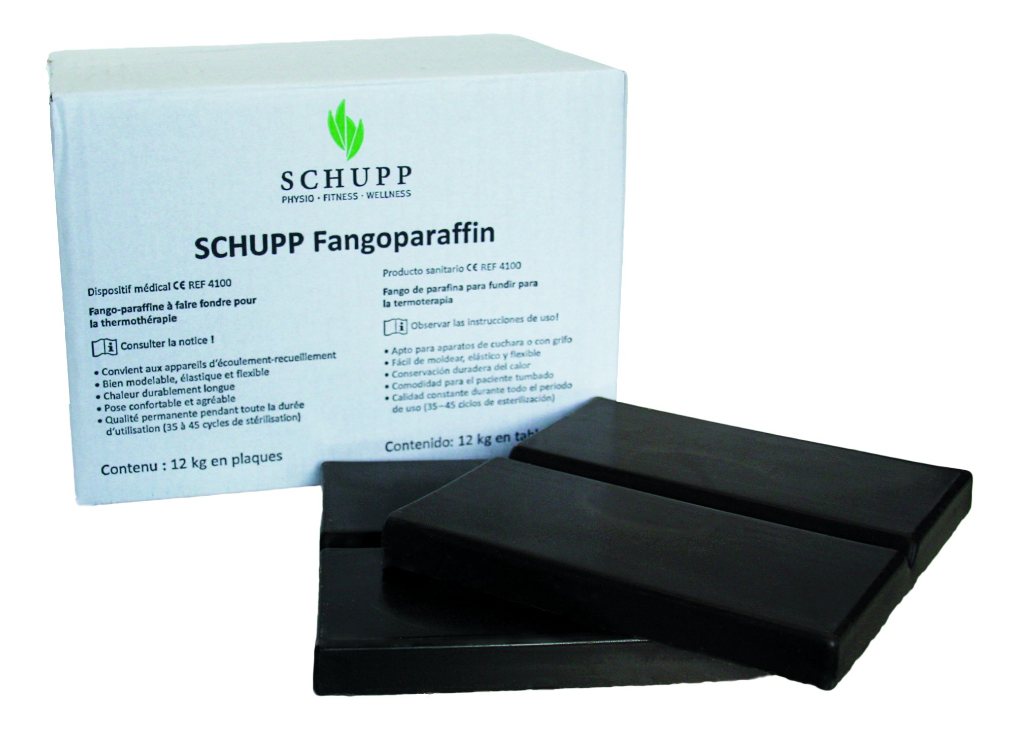 Schupp Fangoparaffin, Wärmetherapieprodukt zur Muskelentspannung und Durchblutungsförderung