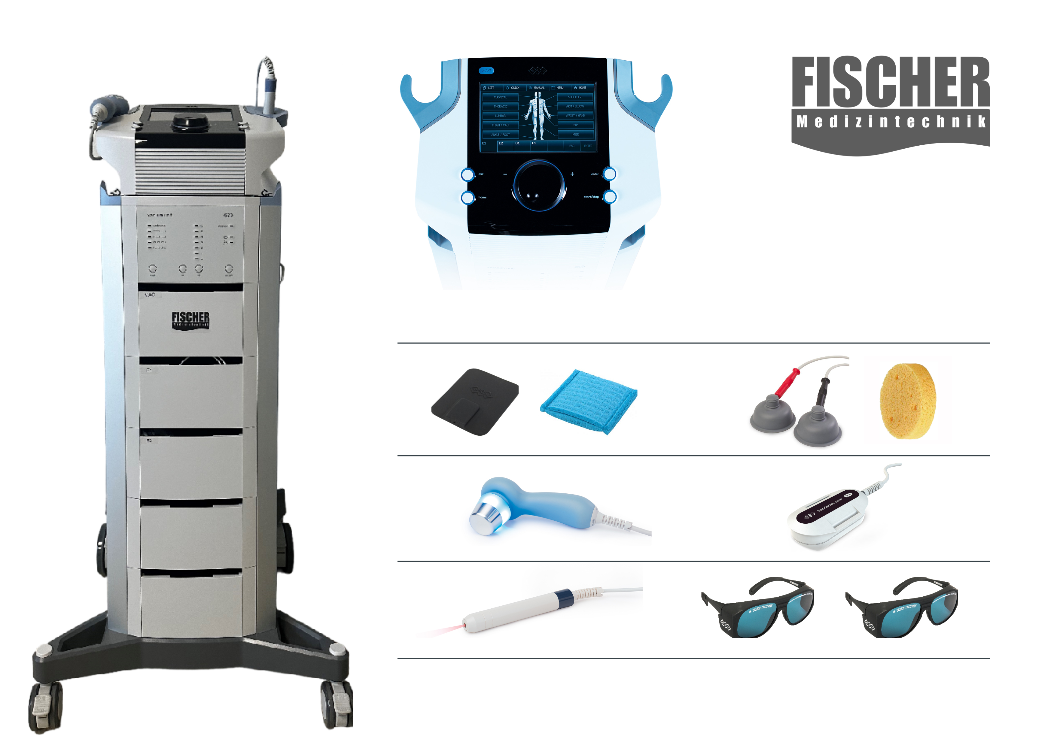 Elektro-Ultraschall-Laser-Vakuum-Kombi BTL 4825 Premium