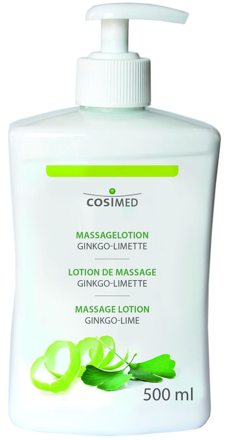 Cosimed Massagelotion Ginkgo-Limette 500 ml Flasche