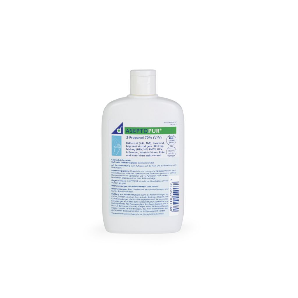 Aseptopur Händedesinfektion – Haut- und Händedesinfektion für Praxen Aseptopur Händedesinfektion, hautfreundliche Händedesinfektion für Praxen