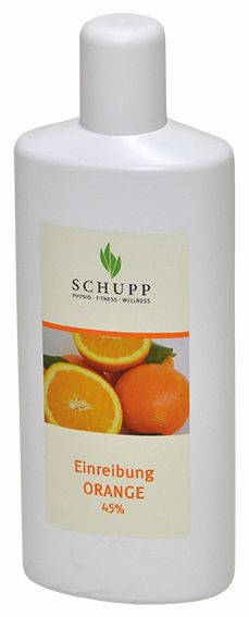 Schupp Einreibung Orange 45 %, Pflegeprodukt für Anwendungen in der Praxis