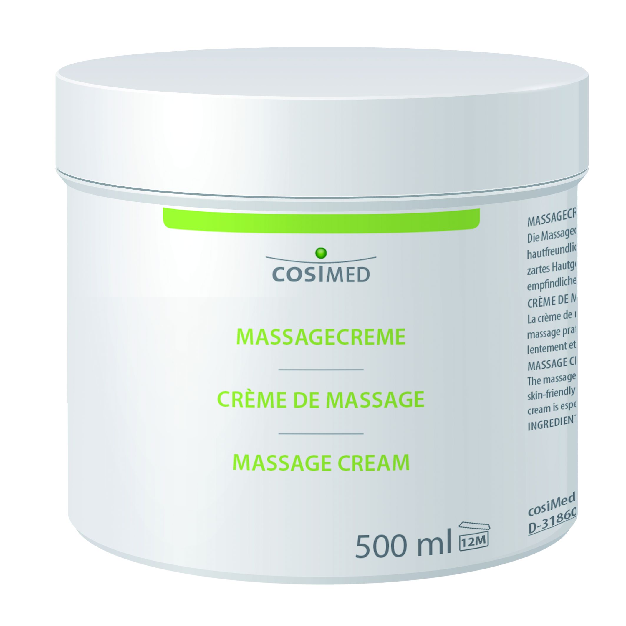 Cosimed Massagecreme Neutral 500 ml Cosimed Massagecreme Neutral 500 ml Dose
