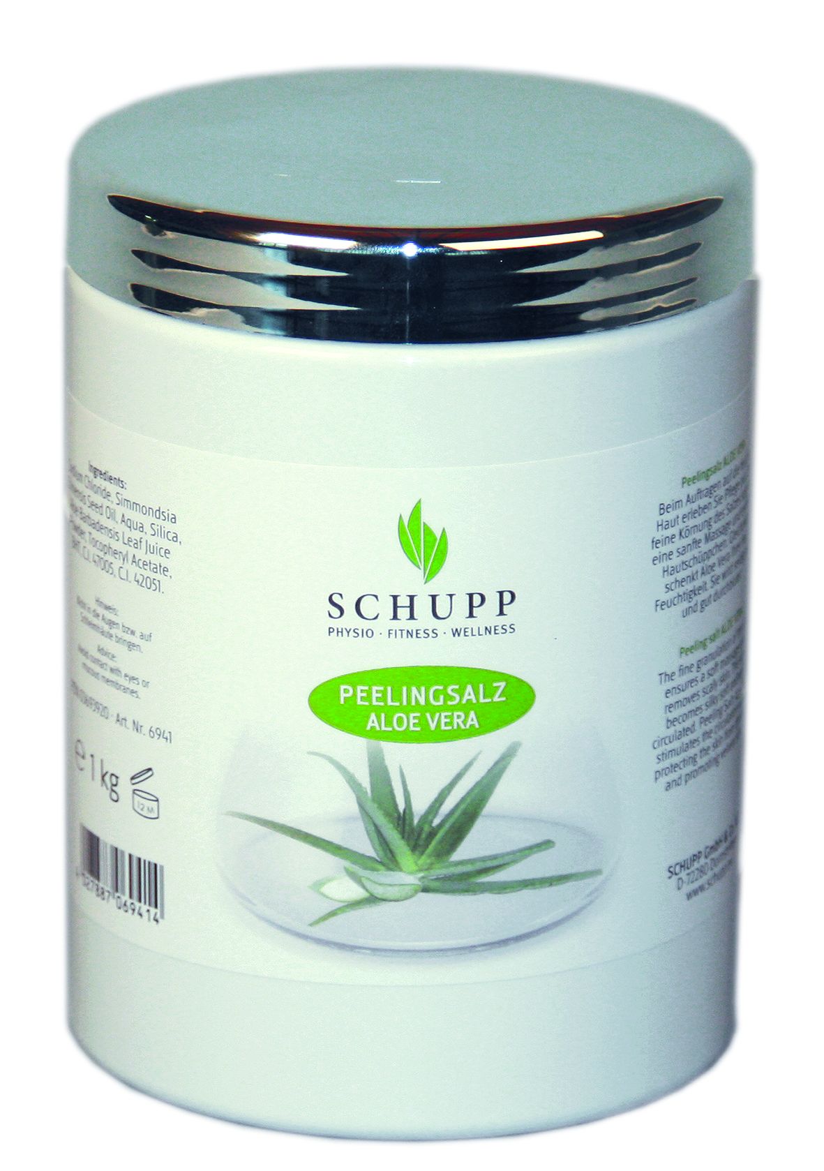 Schupp Peelingsalz Aloe Vera – Peeling für glatte und gepflegte Haut Schupp Peelingsalz Aloe Vera, wohltuender Badezusatz für Hautpflege und Entspannung