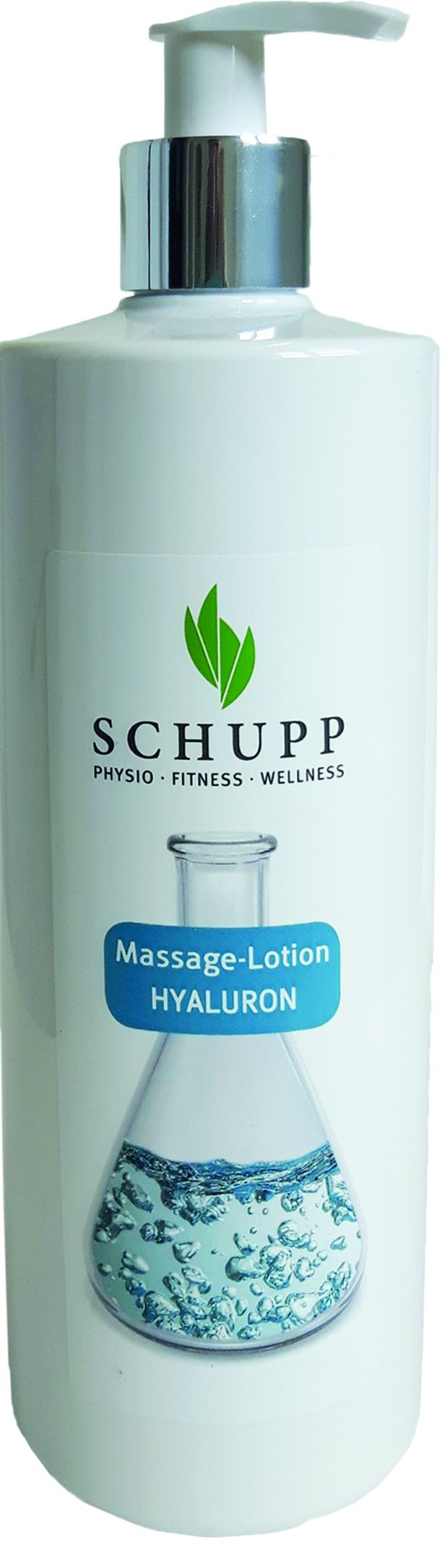 Schupp Massagelotion Hyaluron 500 ml Flasche mit Spender