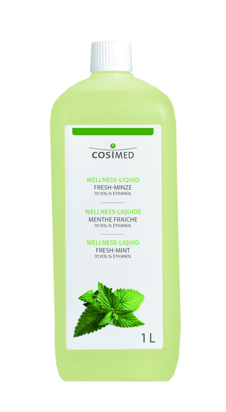 Cosimed Liquid Fresh-Minze 70 %, Pflegeprodukt für Anwendungen in der Praxis