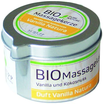 Schupp Massagekerze Vanilla Natura 100 ml Dose