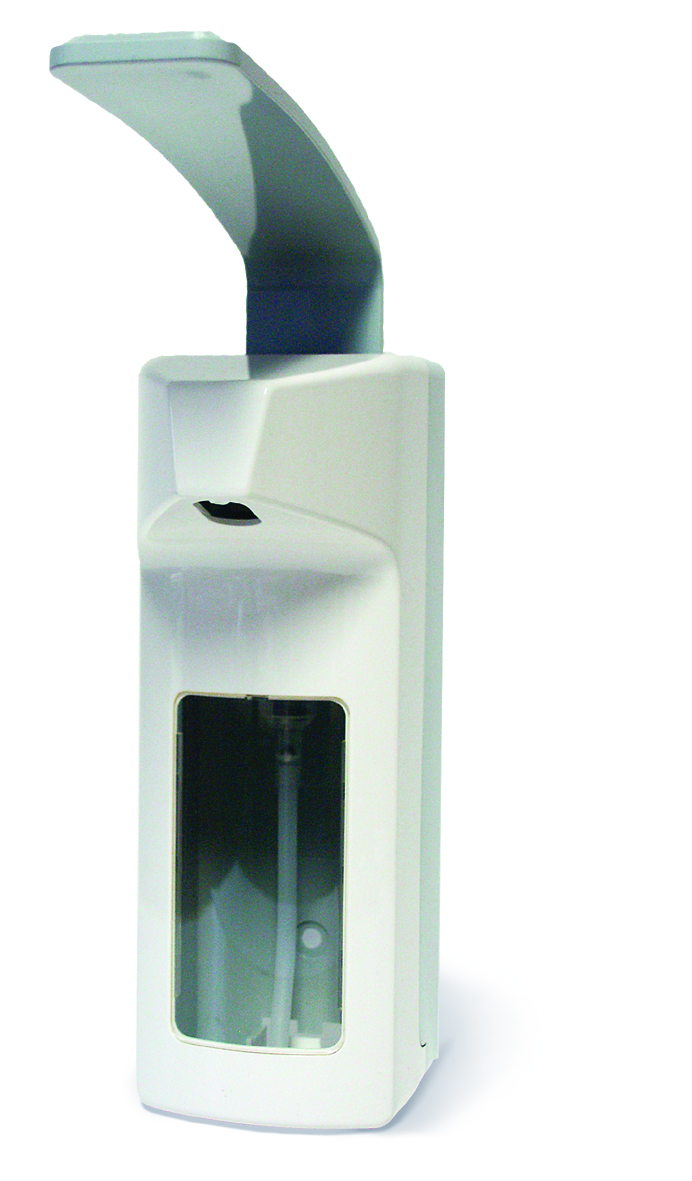 Armhebel-Wandspender SP 1000 mit Armhebel – Zubehör für Desinfektionsmittel und Spender Armhebel-Wandspender SP 1000 mit Armhebel, Wandspender oder Zubehör für Desinfektionsmittel