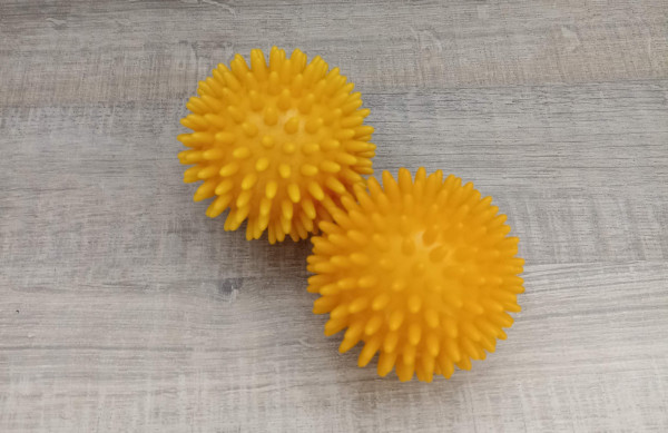Igelball d = 8 cm, gelb